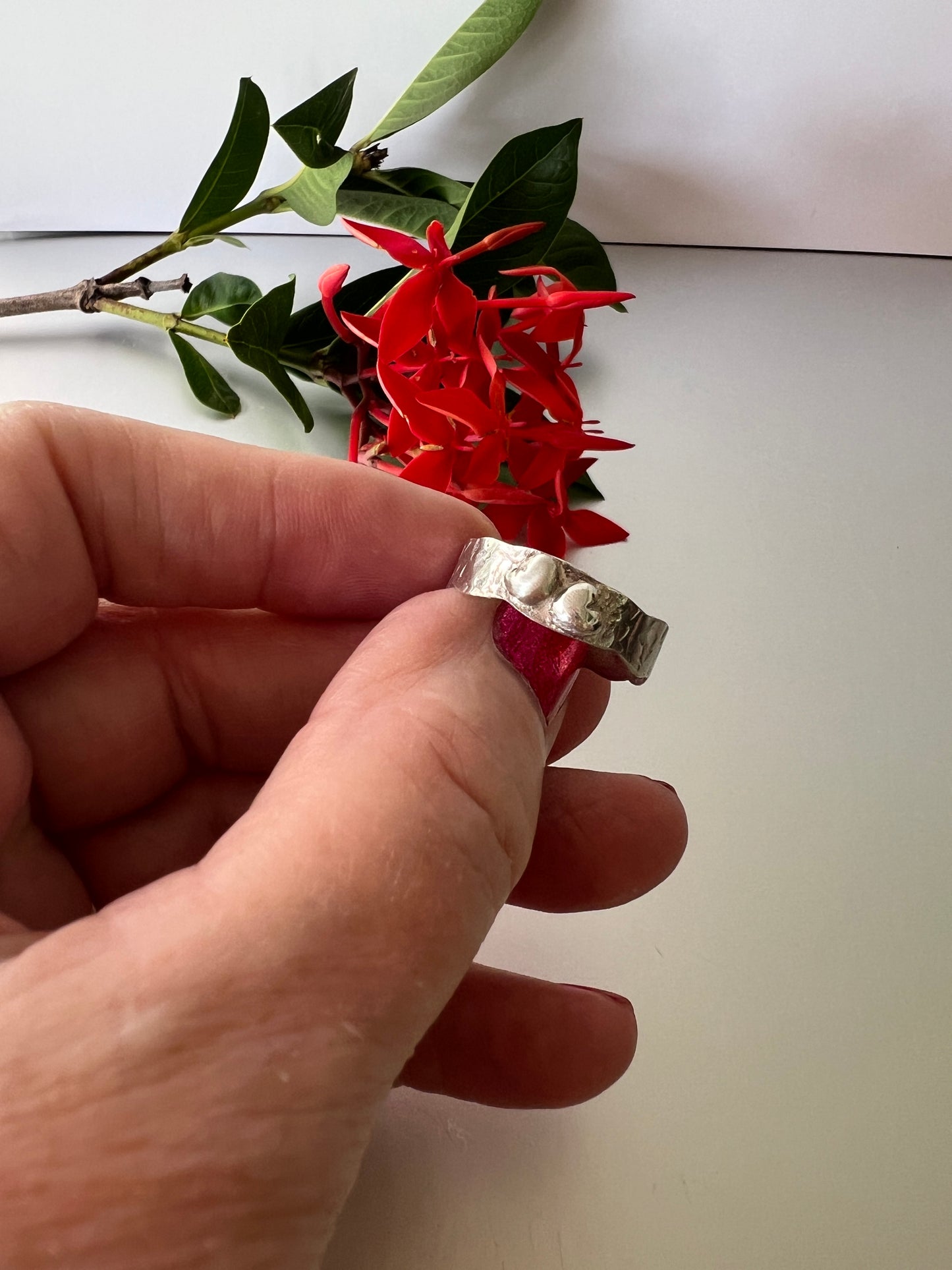 Mollymook - Sterling Silver Ring with 2 x Love Hearts