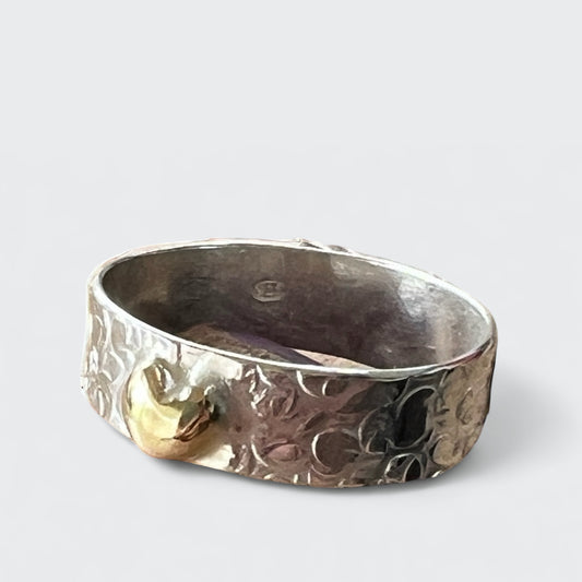Love Heart Stacker Gold Embellishment Ring