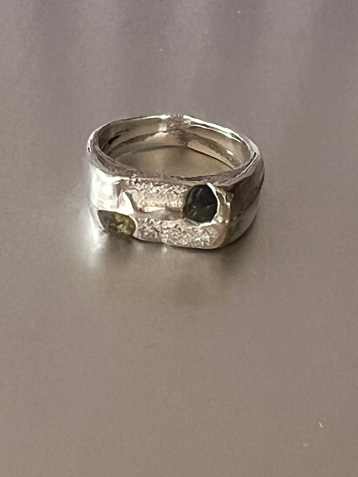 “Bay of Fires” Sterling Silver Ring - Size “Q”