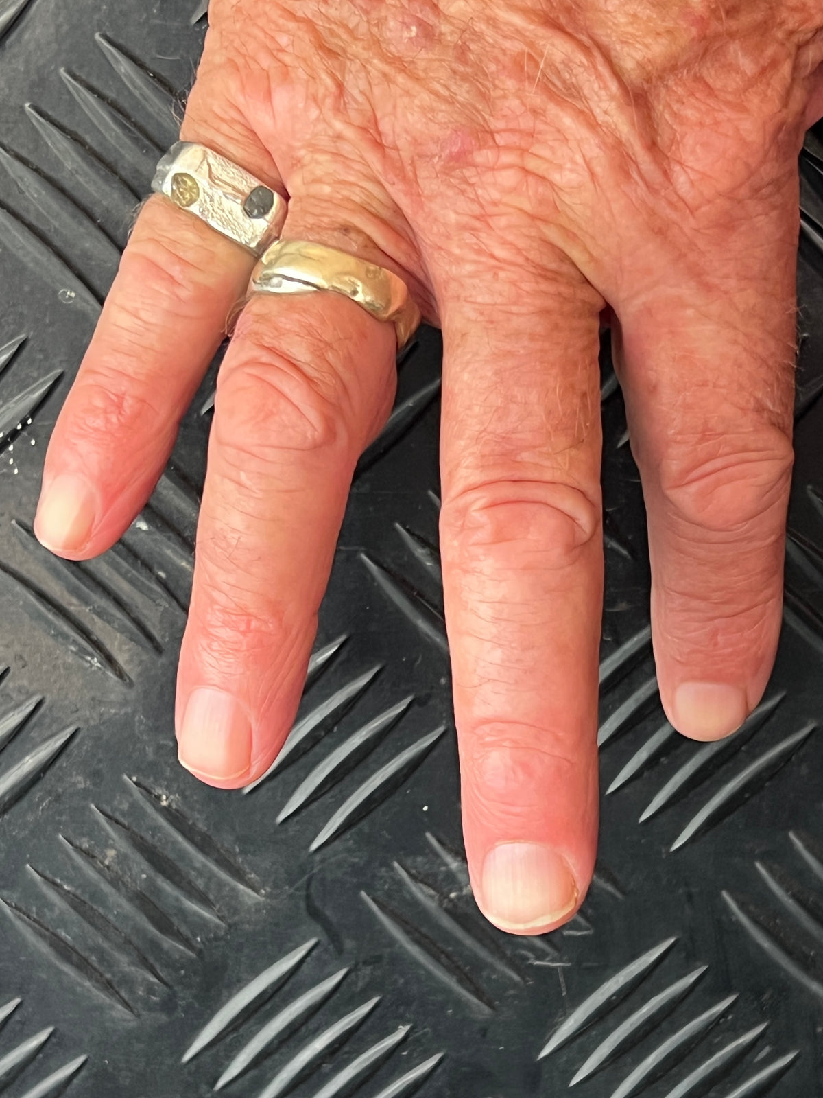 “Bay of Fires” Sterling Silver Ring - Size “Q”