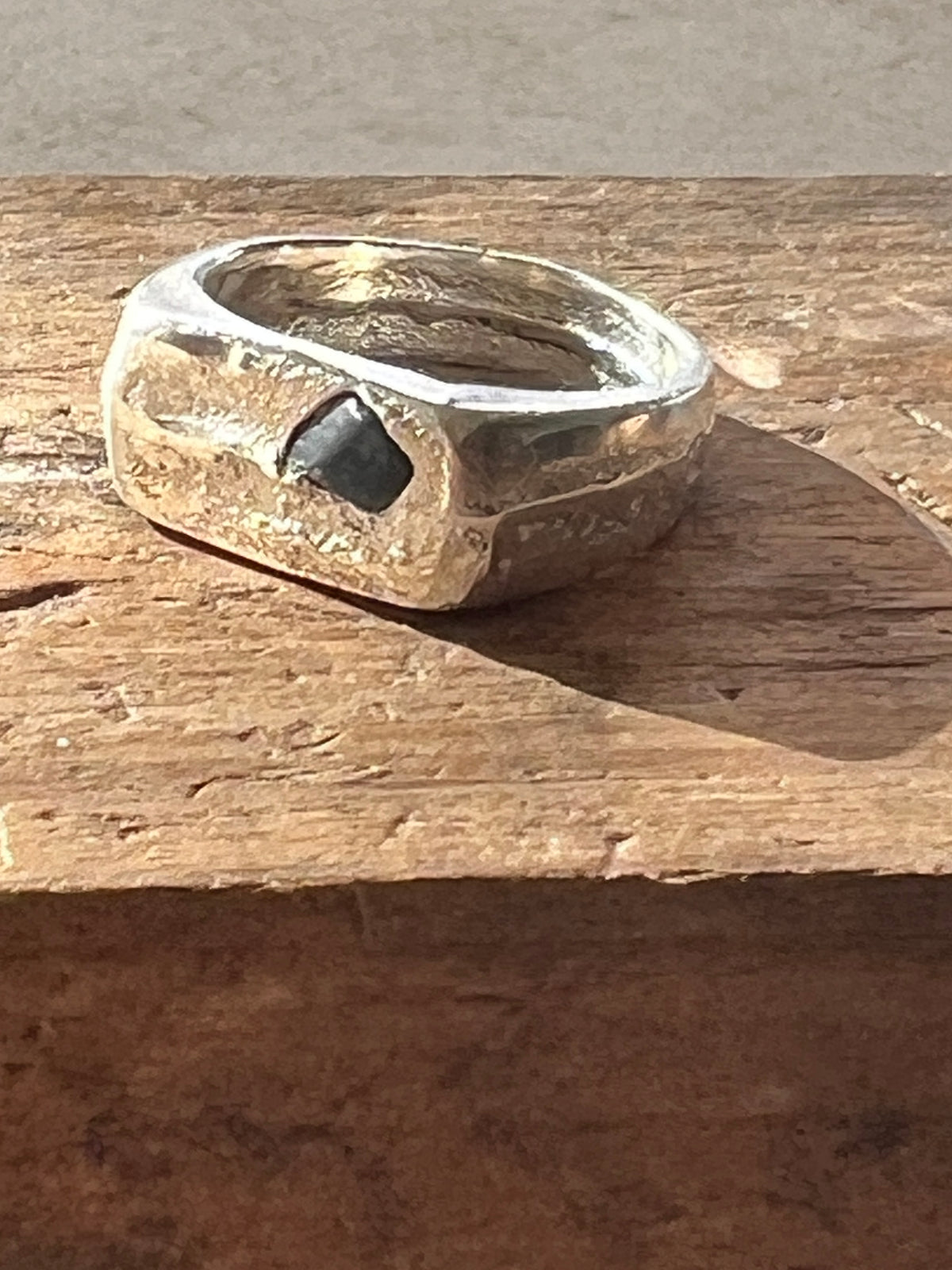 “Mount Wellington” Sterling Silver & sapphire ring