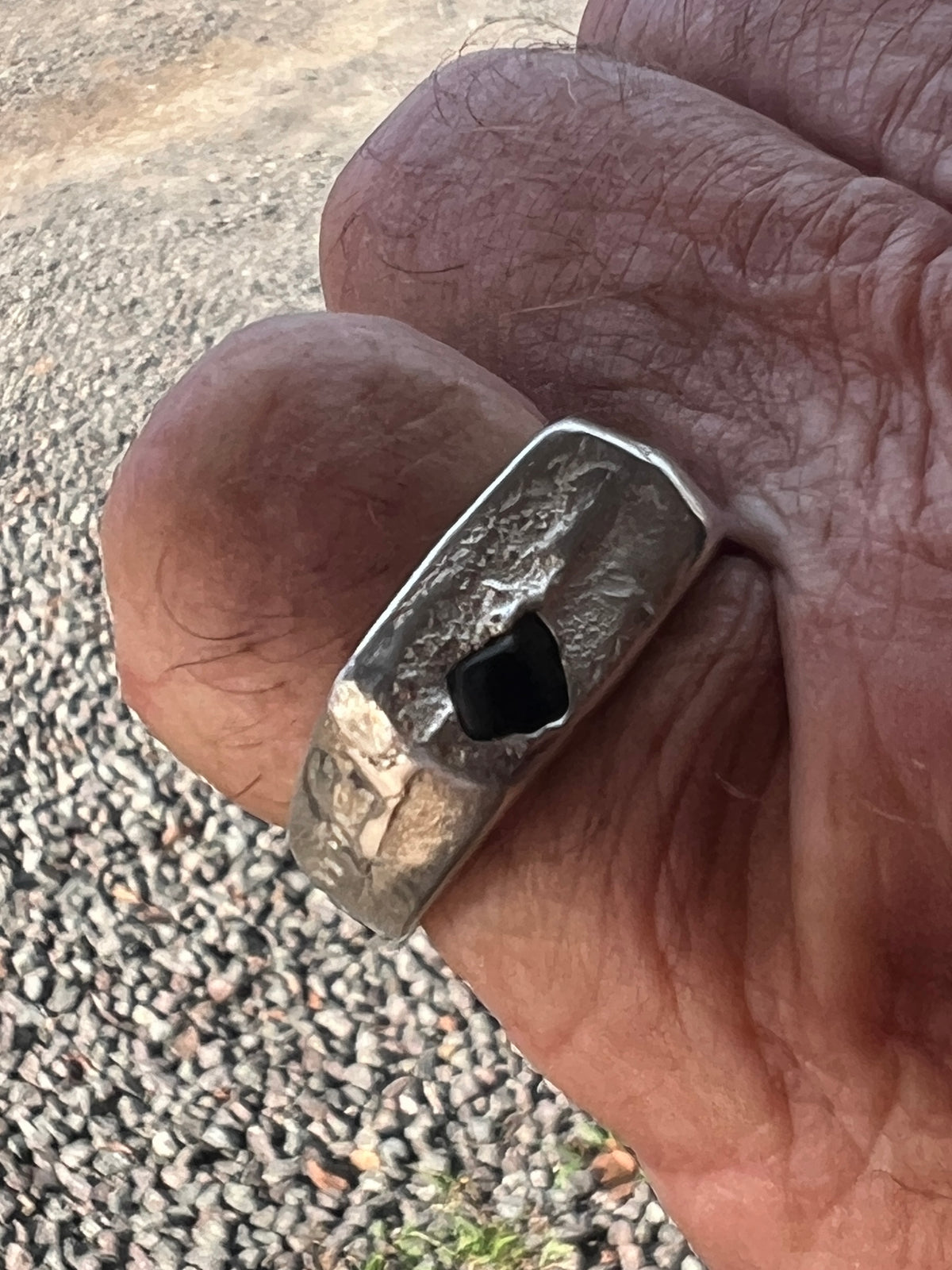 “Mount Wellington” Sterling Silver & sapphire ring